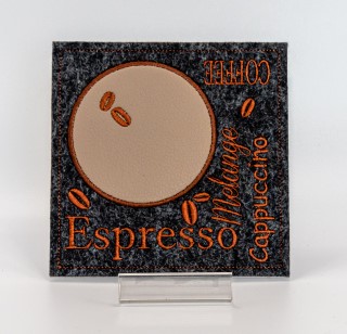 Tassenteppich Espresso quadratisch