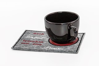 Tassenteppich mit Beispieltasse